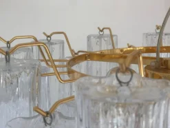 Discount Pamono Murano Style Glass Sputnik Chandelier Italian in Gold from Simoeng