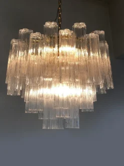 Discount Pamono Murano Style Glass Sputnik Chandelier Italian in Gold from Simoeng