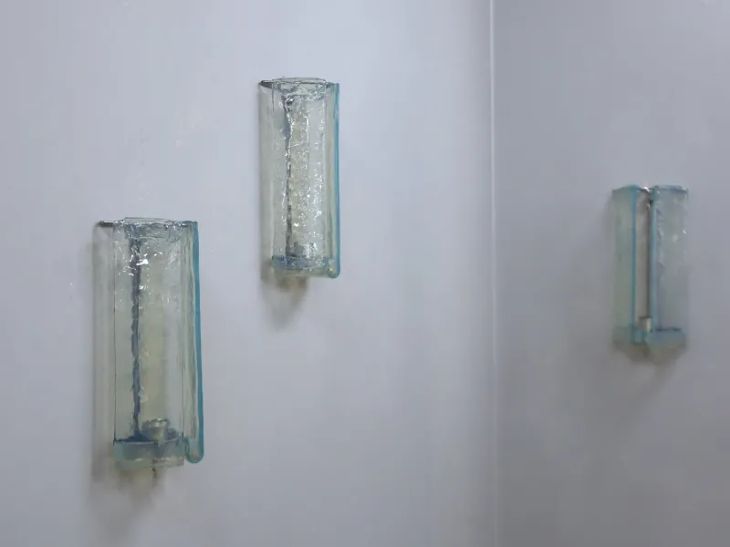 Discount Pamono Murano Wall Sconces from AV Mazzega, 1970s, Set of 3