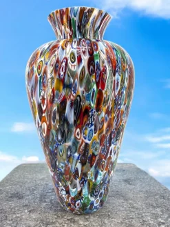 Pamono Murrina Amphora Vase by 1295 Murano><noscript><img width=