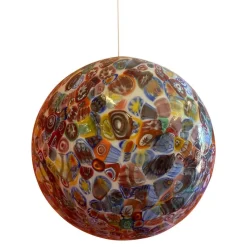 Pamono Murrine Sphere Lamp in Murano Style Glass from Simoeng><noscript><img width=
