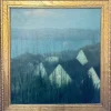 Pamono Mystical Painting by Edward Riche Butler, Californian Artist from Sacramento, Exhibited Several Times in Museums