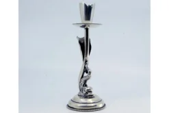 Clearance Pamono Mythological Figure Candlestick in Silver on Pearly Base