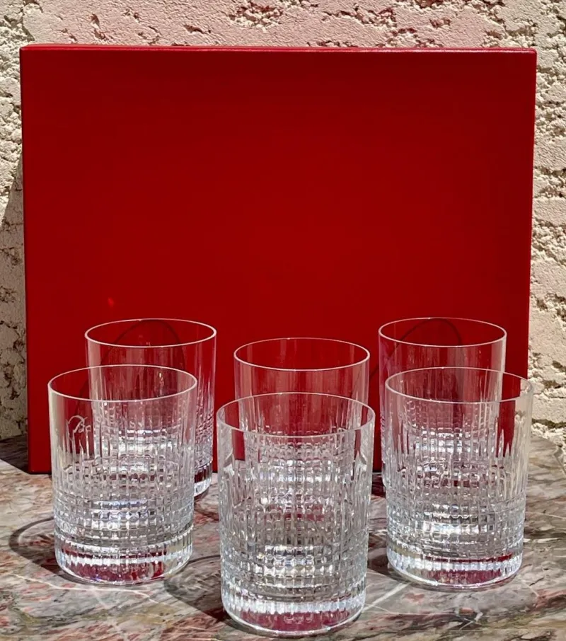 Online Pamono Nancy Goblets from Baccarat, Set of 9