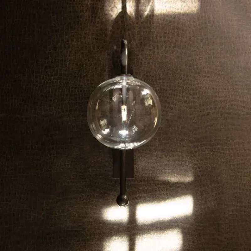 Pamono Naples Black Gunmetal Wall Sconce by Schwung> Wall Lights & Sconces