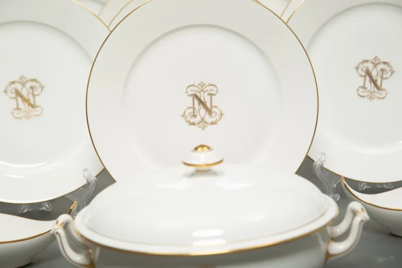 Sale Pamono Napoleon Dinner Service from Sevres, Set of 29