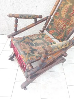 Discount Pamono Napoleon III Bamboo Style Rocking Chair