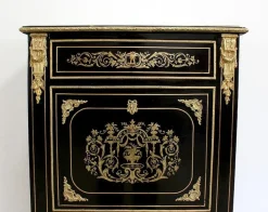 Pamono Napoleon III Blackened Wood Secretaire, 19th Century><noscript><img width=