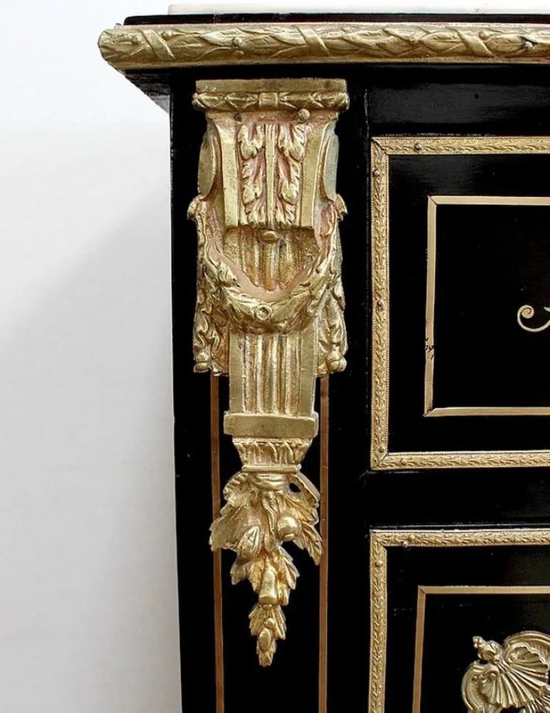 Pamono Napoleon III Blackened Wood Secretaire, 19th Century> Secretaires