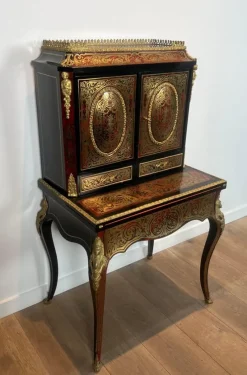 Discount Pamono Napoleon III Bonheur du Jour Desk in Boulle Marquetry