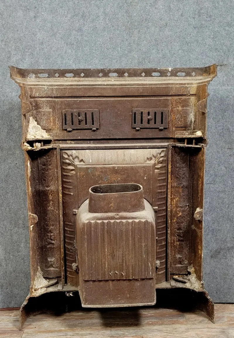 Pamono Napoleon III Cast Iron Fireplace Mantel, 1880