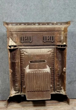 Pamono Napoleon III Cast Iron Fireplace Mantel or Front, 1880s><noscript><img width=