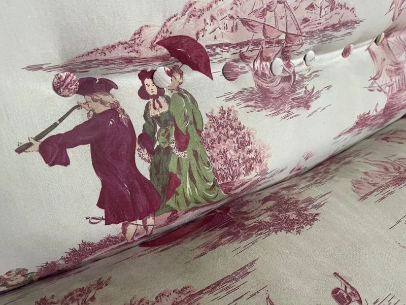 Online Pamono Napoleon III Chaise Lounge in Toile De Jouy