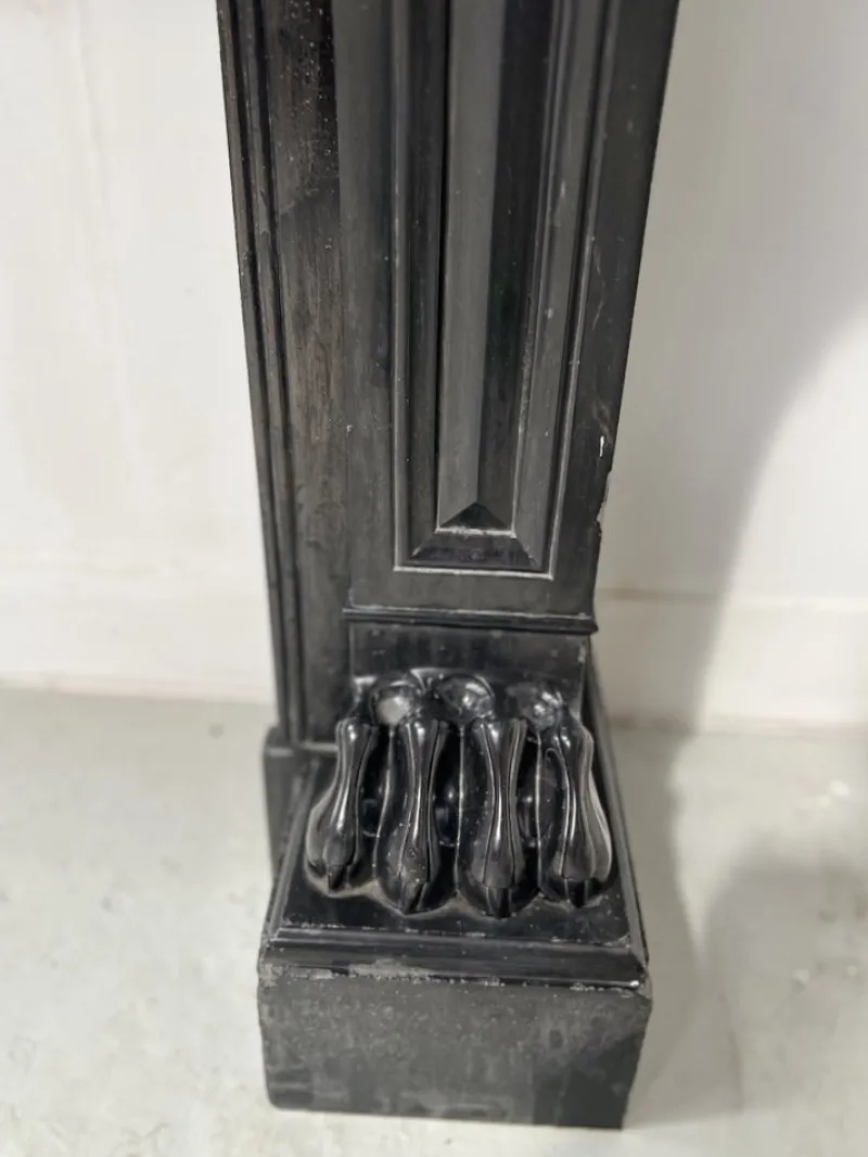 Best Pamono Napoleon III Fireplace with Claw Feet in Black Marble, 19th Century