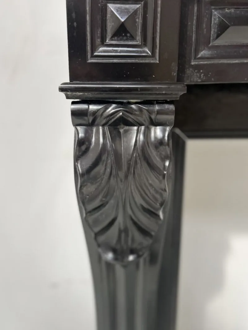 Best Pamono Napoleon III Fireplace with Claw Feet in Black Marble, 19th Century