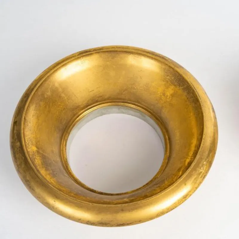 Pamono Napoleon III Gilt Bronze Vase Tops, 19th Century, Set of 2> Planters And Jardiniere