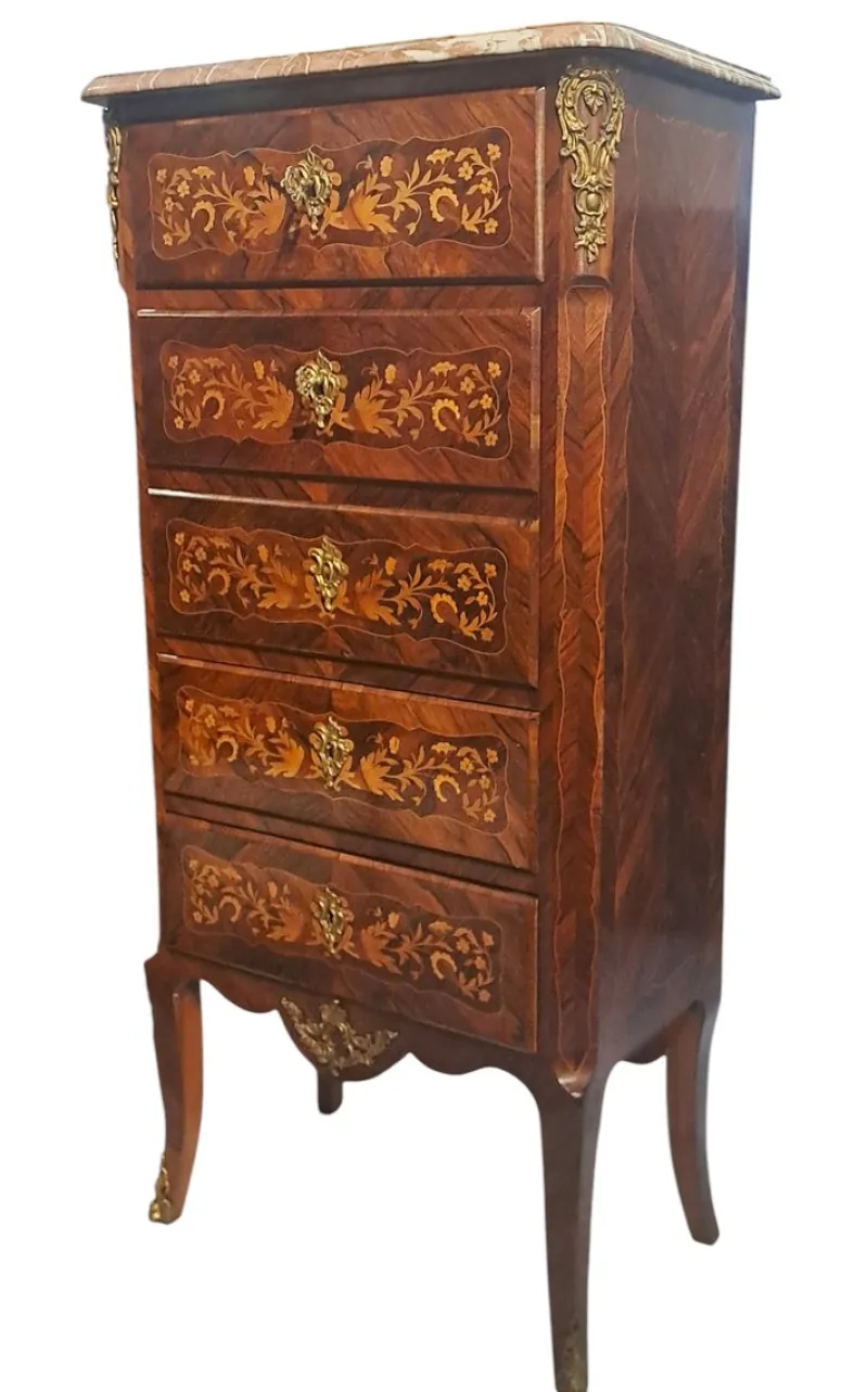 New Pamono Napoleon III Inlaid Secretary, France