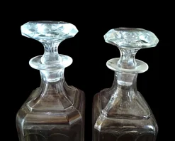 Pamono Napoleon III Liqueur Cellar with Glasses and Bottles, Set of 18><noscript><img width=