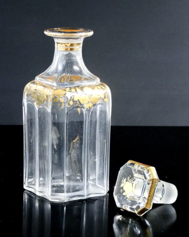 Pamono Napoleon III Liquor Cellar in Baccarat Glass, Set of 20> Bottles, Carafes & Jugs