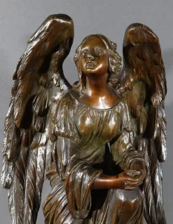 Pamono Napoleon III Marble and Bronze Clock><noscript><img width=