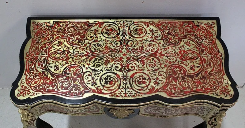 Discount Pamono Napoleon III Marquetry Boulle Game Table, 19th Century