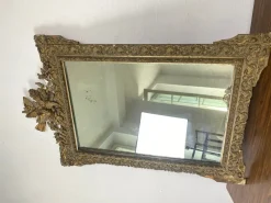 Pamono Napoleon III Mirror in Wood and Stucco Gilded with Gold Leaf, 1800s> Mirrors