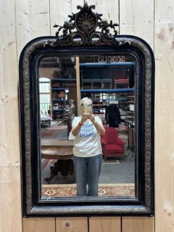 Outlet Pamono Napoleon III Mirror with Pediment