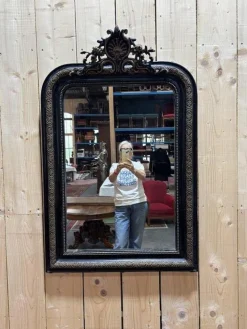 Outlet Pamono Napoleon III Mirror with Pediment