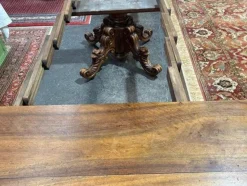Outlet Pamono Napoleon III Oval Dining Table with Central Leg
