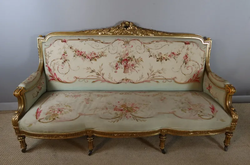 Pamono Napoleon III Salon, Set of 9> Living Room Sets