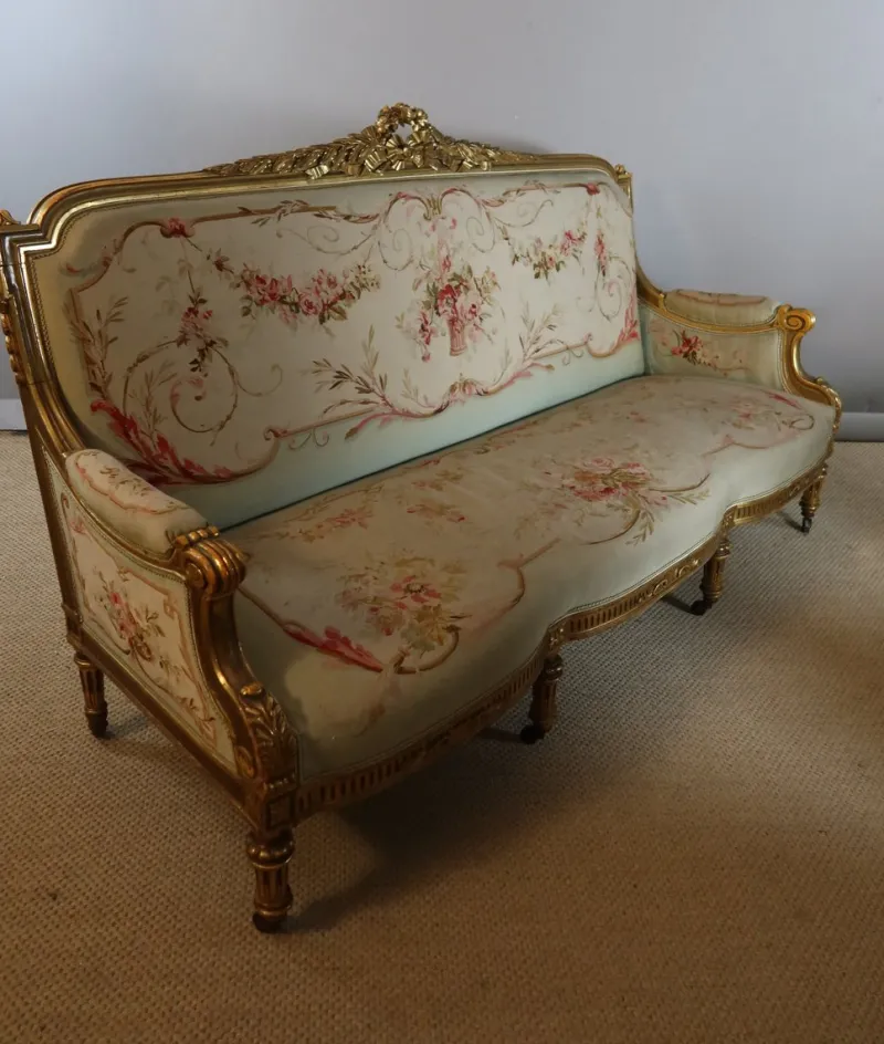 Pamono Napoleon III Salon, Set of 9> Living Room Sets