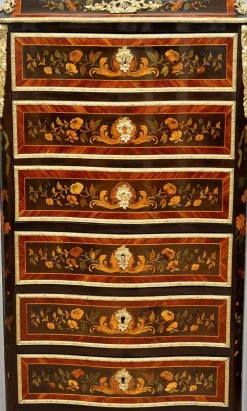 Sale Pamono Napoleon III Secretaire in Exotic Fine Woods with Gilt Bronze Applications, France, 19th Century