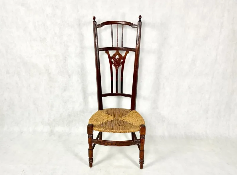 Pamono Napoleon III Straw Nanny Chair, 1800s> Children's Chairs