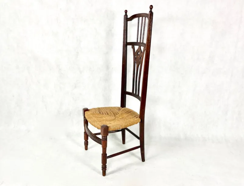 Pamono Napoleon III Straw Nanny Chair, 1800s> Children's Chairs
