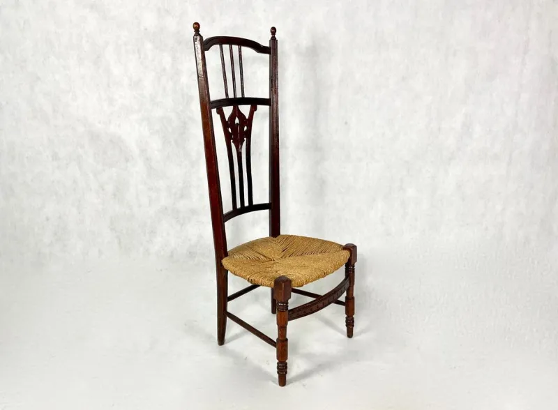 Pamono Napoleon III Straw Nanny Chair, 1800s> Children's Chairs