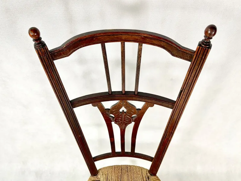 Pamono Napoleon III Straw Nanny Chair, 1800s> Children's Chairs