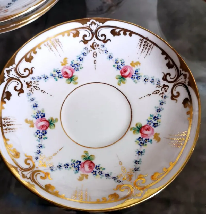 Clearance Pamono Napoleon III Style Porcelain Coffee Service Set, Set of 28