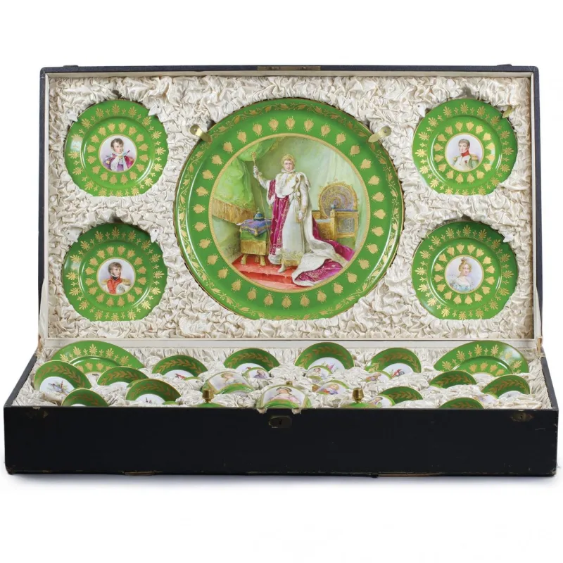 New Pamono Napoleon Table Service from Sevre, Set of 22