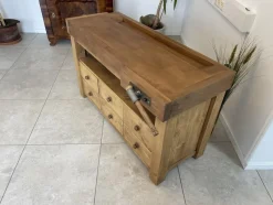 Pamono Narrow Workbench with Drawers><noscript><img width=