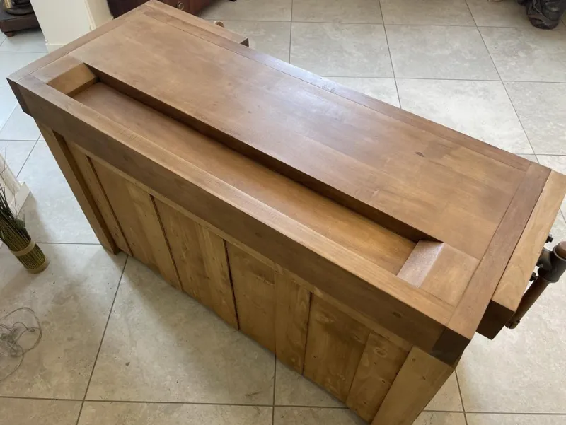 Pamono Narrow Workbench with Drawers> Worktables & Workbenches
