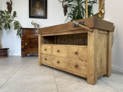 Pamono Narrow Workbench with Drawers><noscript><img width=