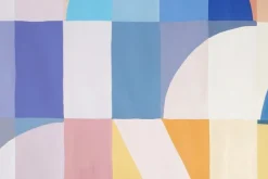 Online Pamono Natalia Roman, Colorful Shoots and Ladders Triptych, 2025, Acrylic on Watercolor Paper
