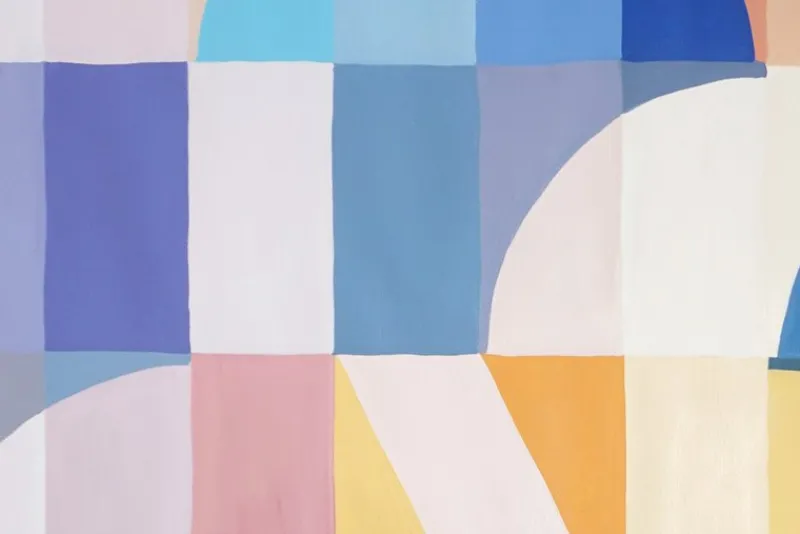 Online Pamono Natalia Roman, Colorful Shoots and Ladders Triptych, 2025, Acrylic on Watercolor Paper