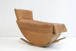 Online Pamono Natural Leather Rocking Chair from de Sede, Switzerland, 1970s