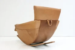 Online Pamono Natural Leather Rocking Chair from de Sede, Switzerland, 1970s