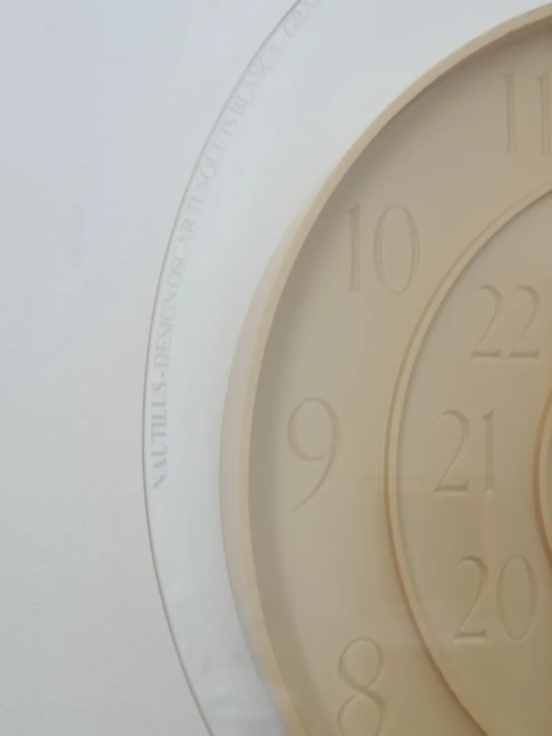 Pamono Nautilus Clock by Oscar Tusquets for Mobles, 1995> Clocks