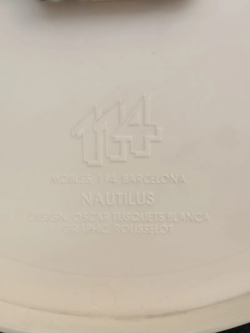 Pamono Nautilus Clock by Oscar Tusquets for Mobles, 1995> Clocks