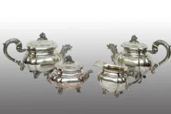 Pamono Neapolitan Empire Style Silver Service, Early 20th Century, Set of 4> Coffee & Tea Service
