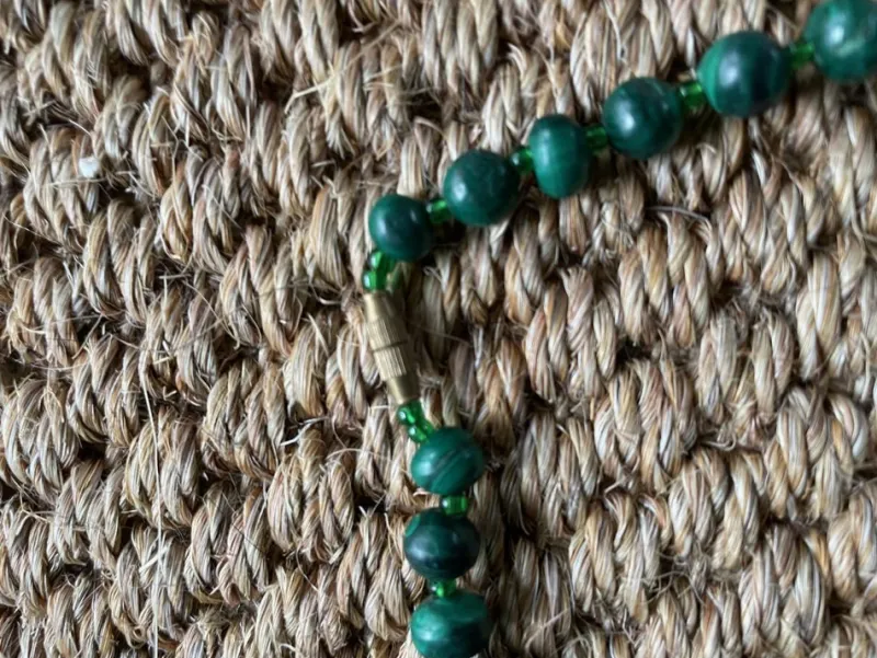 Sale Pamono Necklace in Malachite, 1960s