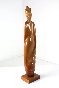 Pamono Nelson Morales, Figurative Sculpture, Wood><noscript><img width=